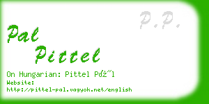 pal pittel business card